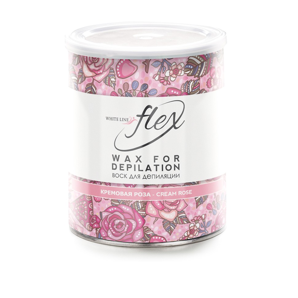 ItalWax Flex, Воск в банке "Кремовая роза", 800 мл