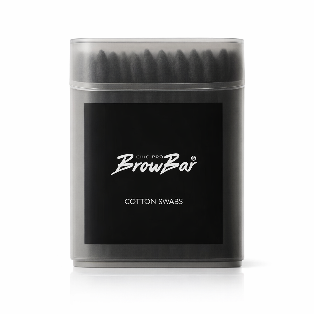 SHIK, Палочки ватные косметические черные, Cotton Swabs 100шт