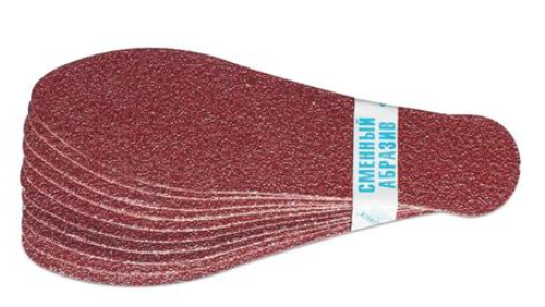 DOMIX GREEN, Комплект сменных абразивов, зернистость 80, для педикюрной пилки-тёрки, 10 шт