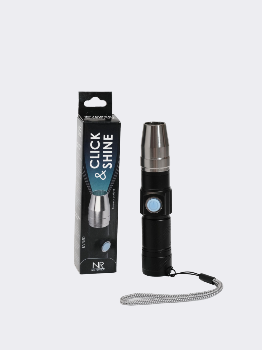NR, LED Фонарик для полимеризации Click&Shine LED/UV