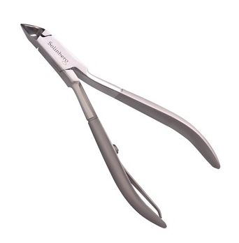 Solinberg, Кусачки маникюрные, матовые, одинарная пружина, 4 мм, ручная заточка арт. 222-102з