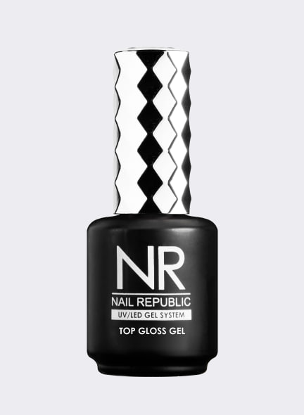 NR, Топ глянцевый с липким слоем TOP GLOSS GEL, 15 мл