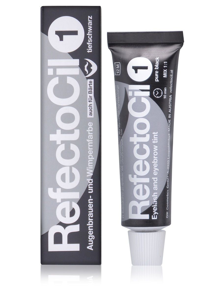 Refectocil, Краска для бровей, 1 - черная, 15 мл Ч/З