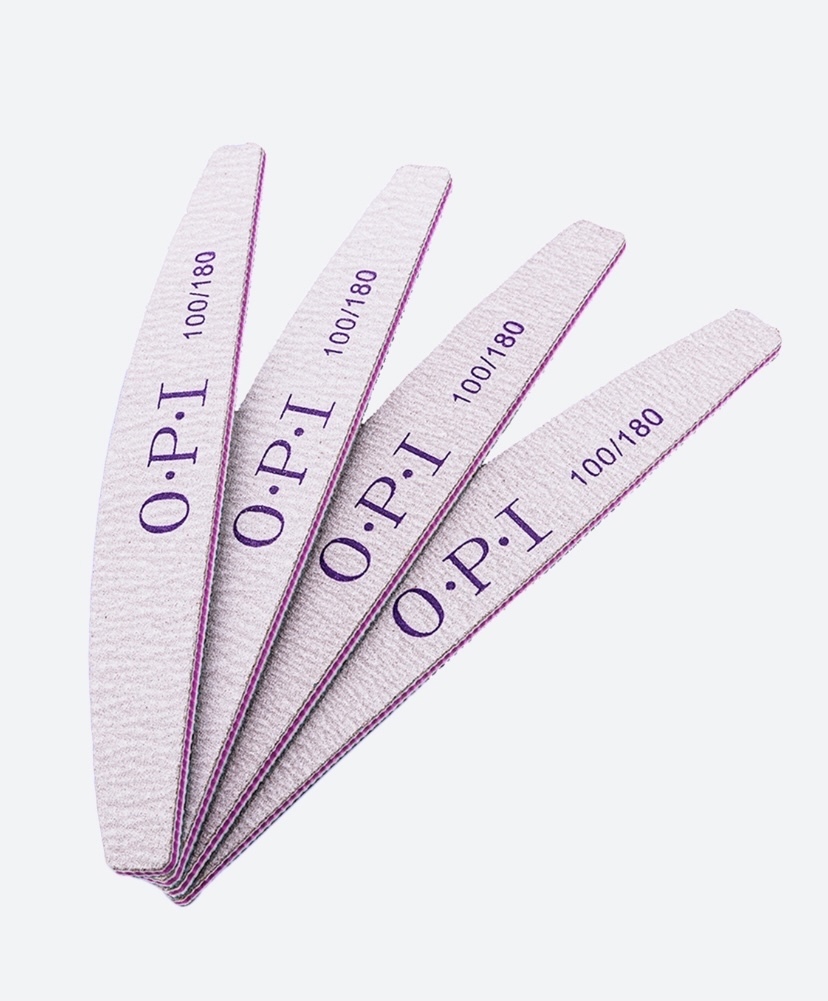 OPI, Пилка полумесяц 100/180 10 шт в упак.
