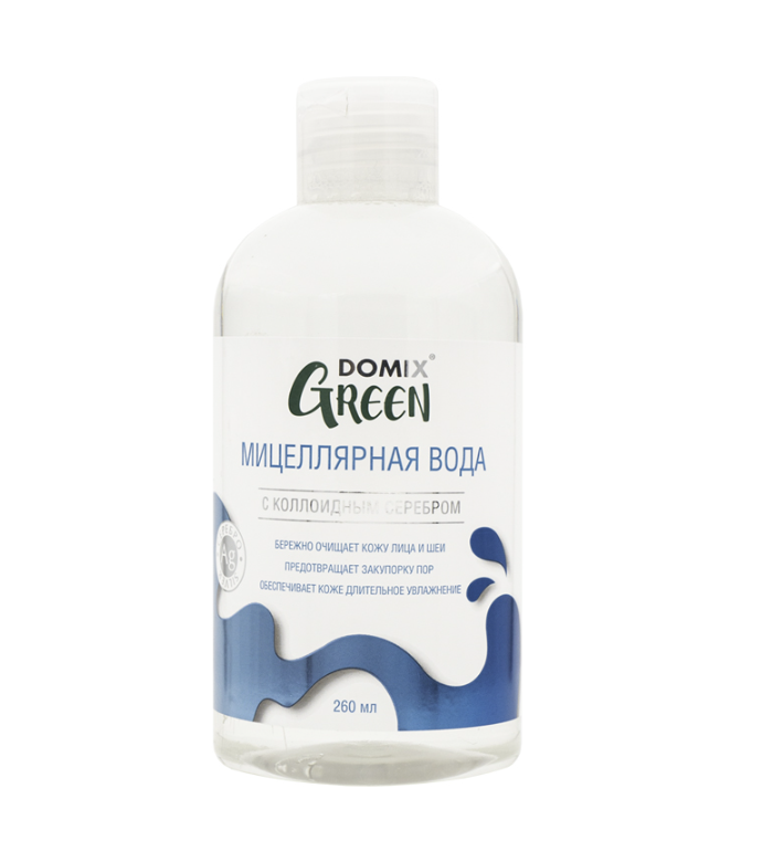 DOMIX GREEN, Мицеллярная вода с коллоидным серебром, 260 мл