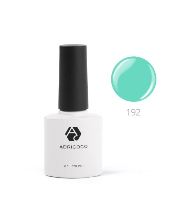 ADRICOCO, Цветной гель-лак №192 циан, 8 мл