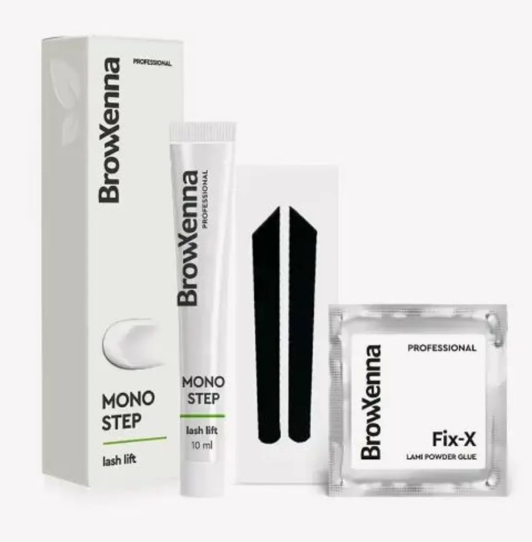 BrowXenna, Mono Step Lami Состав д/ламинирования ресниц и бровей,10 мл Ч/З