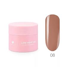 ADRICOCO, Низкотемпературный однофазный цветной гель Low heat №08 молочный шоколад, 15 мл
