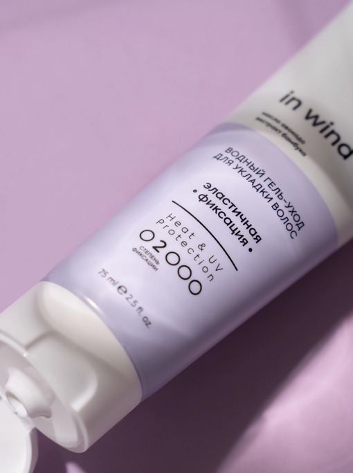 ADRICOCO In Wind, Профессиональный гель-уход для укладки волос «Эластичная фикс», 75 мл