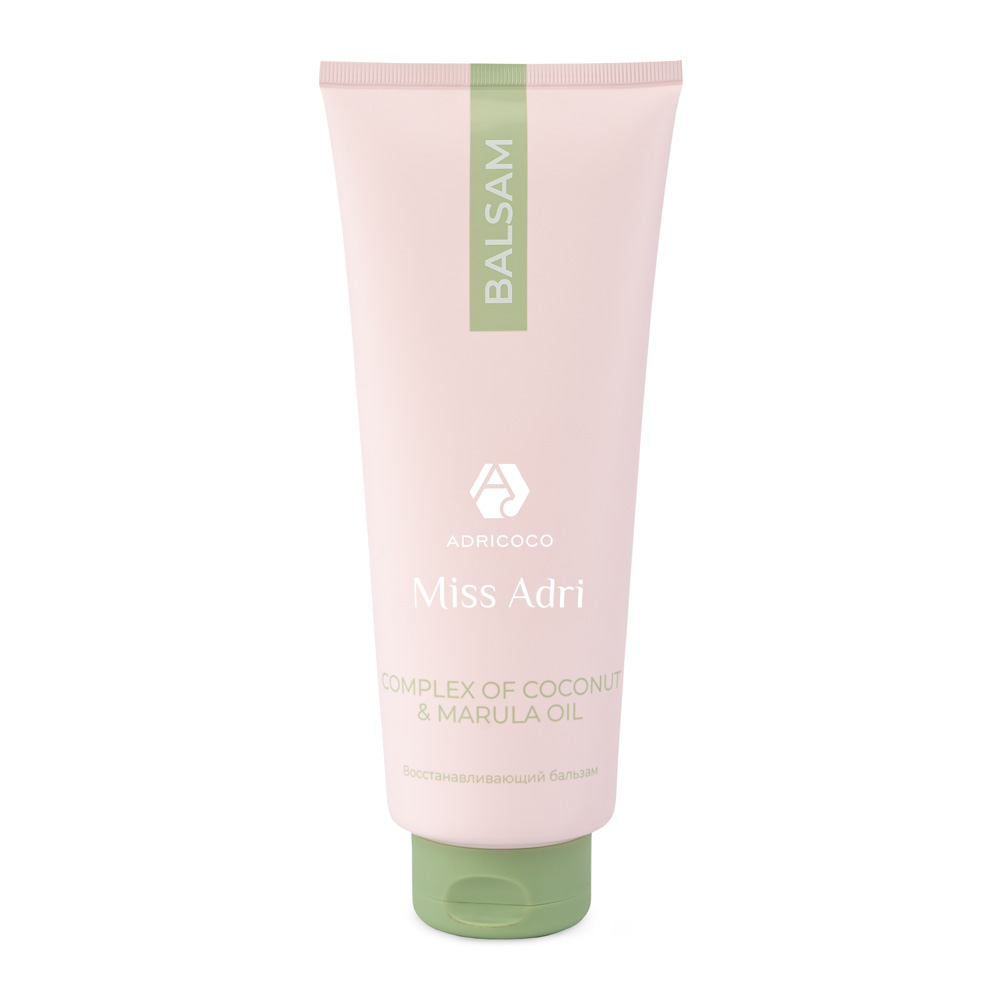ADRICOCO Miss Adri Complex of coconut&marula oil, Бальзам восстанавливающий для волос, 400 мл