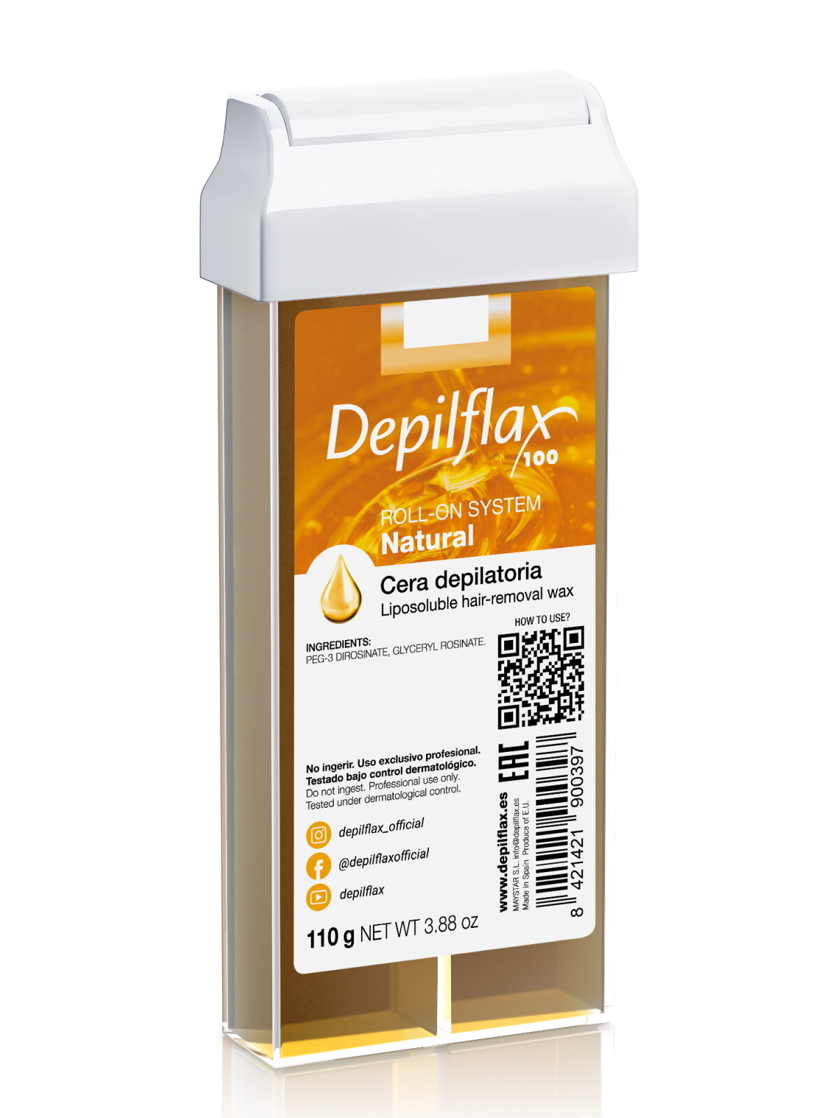 Depilflax Воск для депиляции в картридже 110 гр. - Натуральный Ч/З