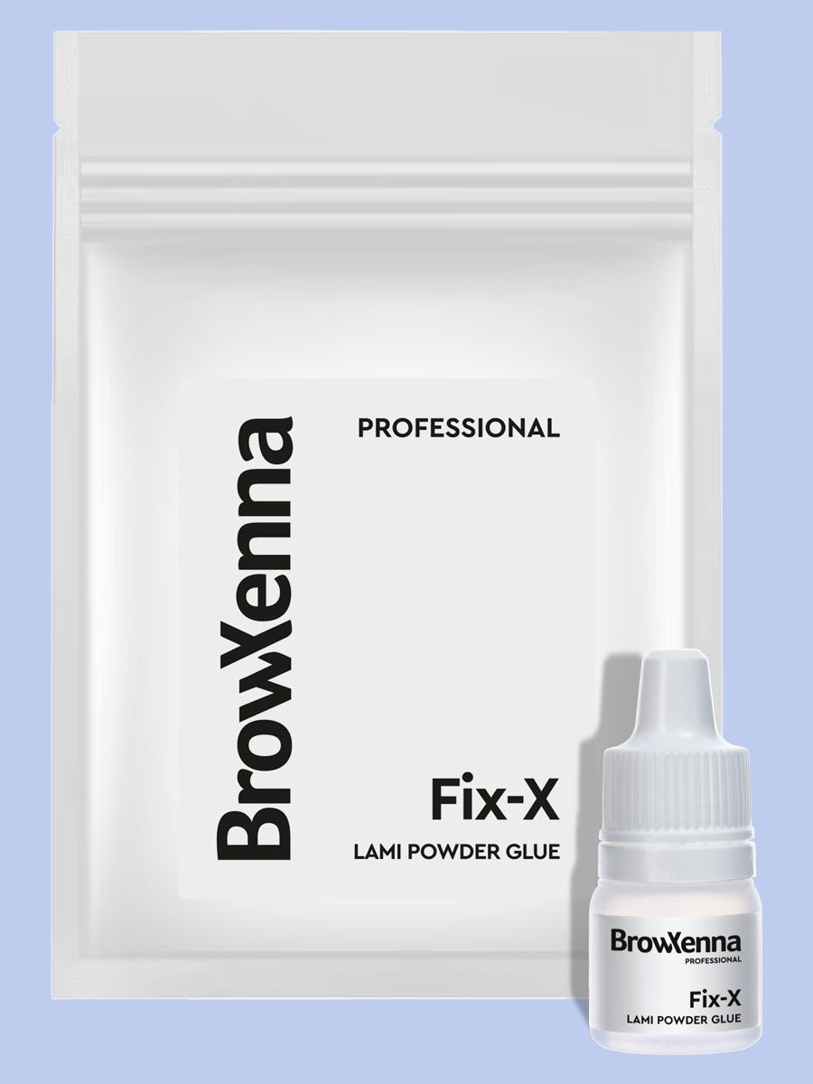 BrowXenna, Пудра для ламинирования Fix-X Lami Powder Glue, 3 мл, 1 шт.