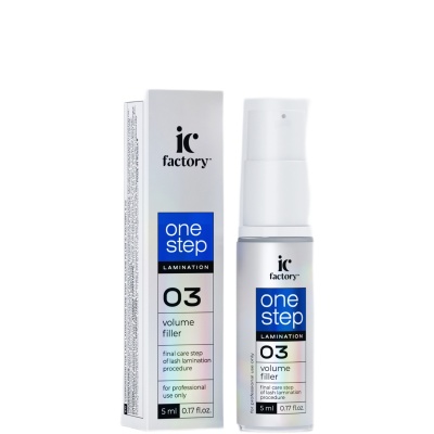 IC FACTORY, Состав #3 для ламинирования ресниц ONE STEP VOLUME FILLER, 5 мл