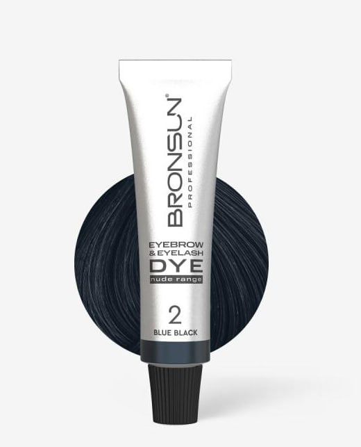 BRONSUN NUDE RANGE, Крем-краска для бровей и ресниц, цвет иссиня-черный #2, 15 мл Ч/З