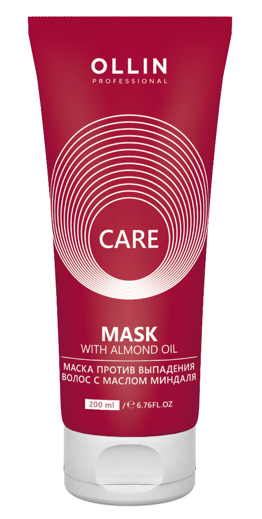 OLLIN, CARE, Маска против выпадения волос с маслом миндаля, 200мл 