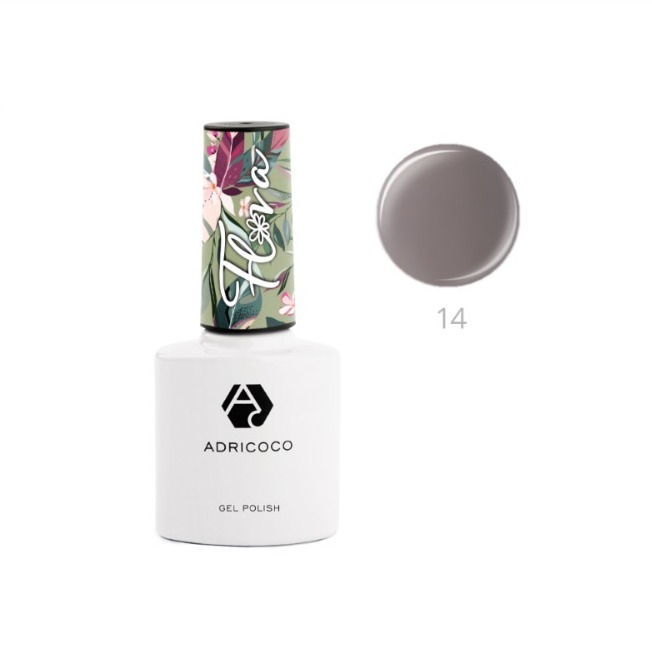ADRICOCO FLORA, Гель-лак №14 - экзотическая калла, 8 мл
