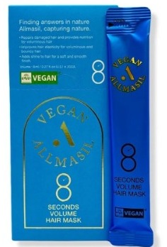 ALLMASIL, Маска для волос для объема 8 секунд, пробник 8 мл