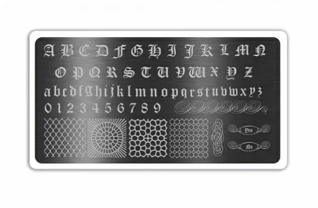 RUNAIL, Пластина для стемпинга №6186