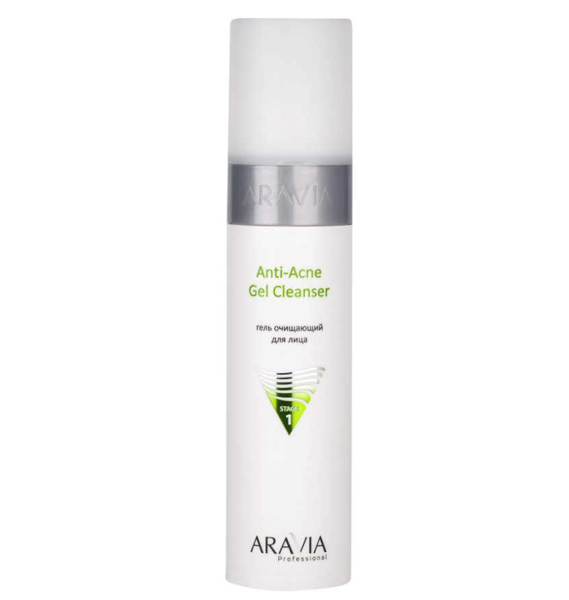 ARAVIA Professional 6214, Гель очищающий д/жирной и проблемн.кожи лица Anti-Acne Gel Cleanser,250мл