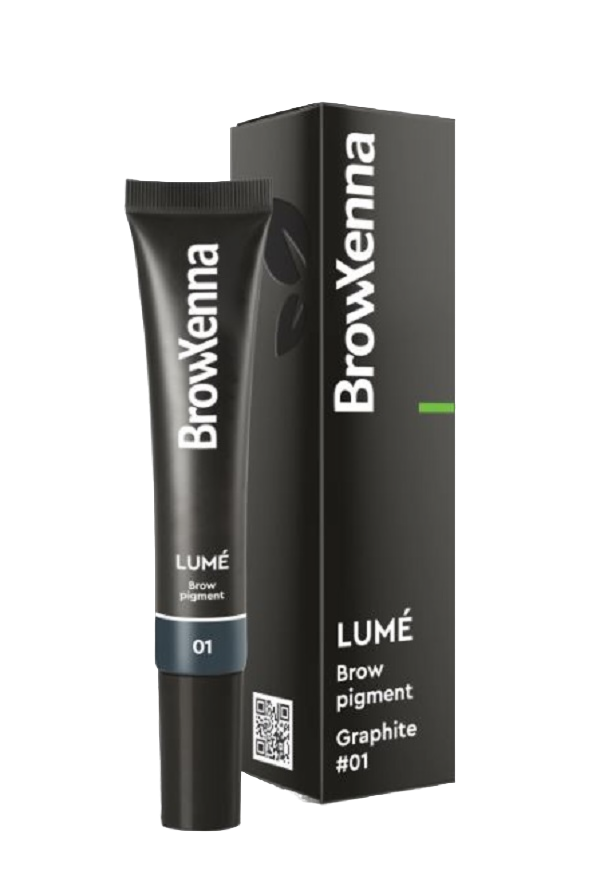 Lume, Пигмент  прямого действия для бровей гелевый 01, Graphite 15мл, 1 шт.