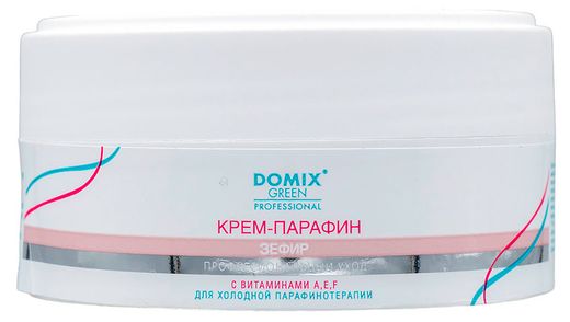 DOMIX GREEN, Крем-парафин Зефир с витаминами A, E, F, 200 мл