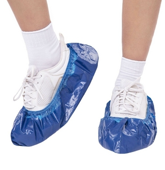 Elegreen, Бахилы медицинские одноразовые из ПНД двойные-арт.ПНД2-8/32/2р ЭГ-100/2 Синие 10 г, №300