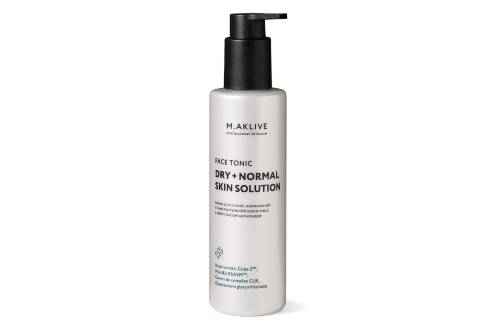M. AKLIVE Тоник для лица "Решение для сухой и нормальной кожи" 200 мл