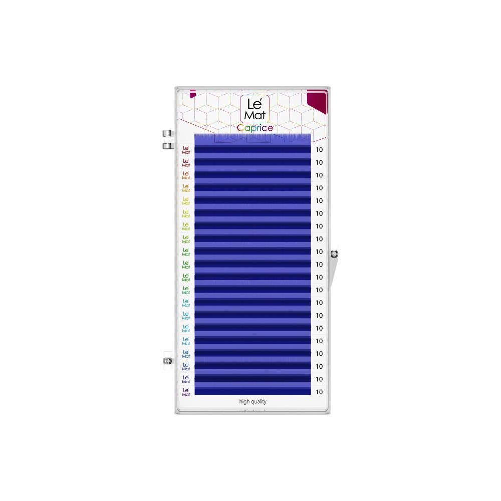 Le Maitre, Ресницы Blue "Caprice" 20 линий M 0.10 MIX  8-13 mm