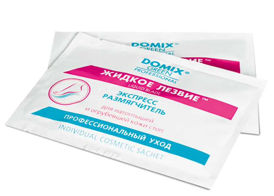 DOMIX GREEN, Жидкое лезвие в саше (индивидуальная салфетка), 17 г Ч/З