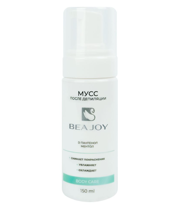 BEAJOY, Мусс после депиляции с ментолом и D пантенолом, 150 мл