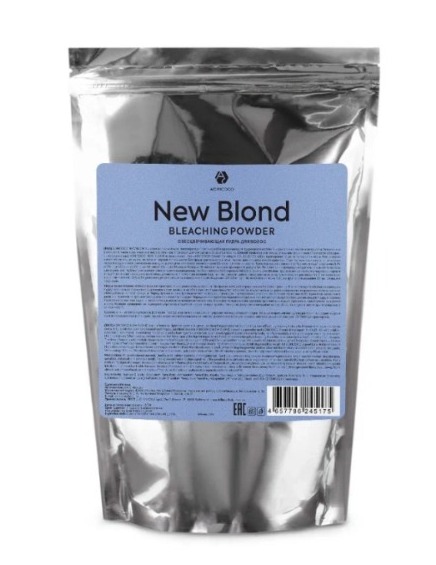 ADRICOCO, Обесцвечивающая пудра для волос New Blond светлый индиго, 500 гр, арт 6245175