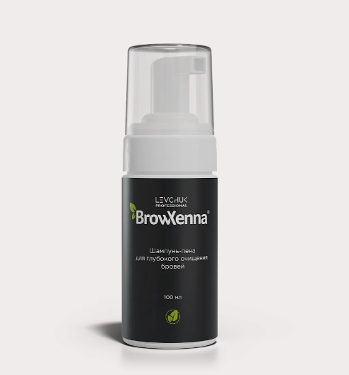 BrowXenna, Шампунь-пена для глубокого очищения бровей, 100 мл