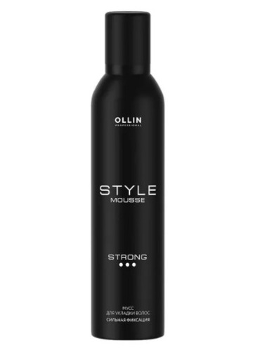 OLLIN STYLE, Мусс для укладки волос сильной фиксации, 250 мл