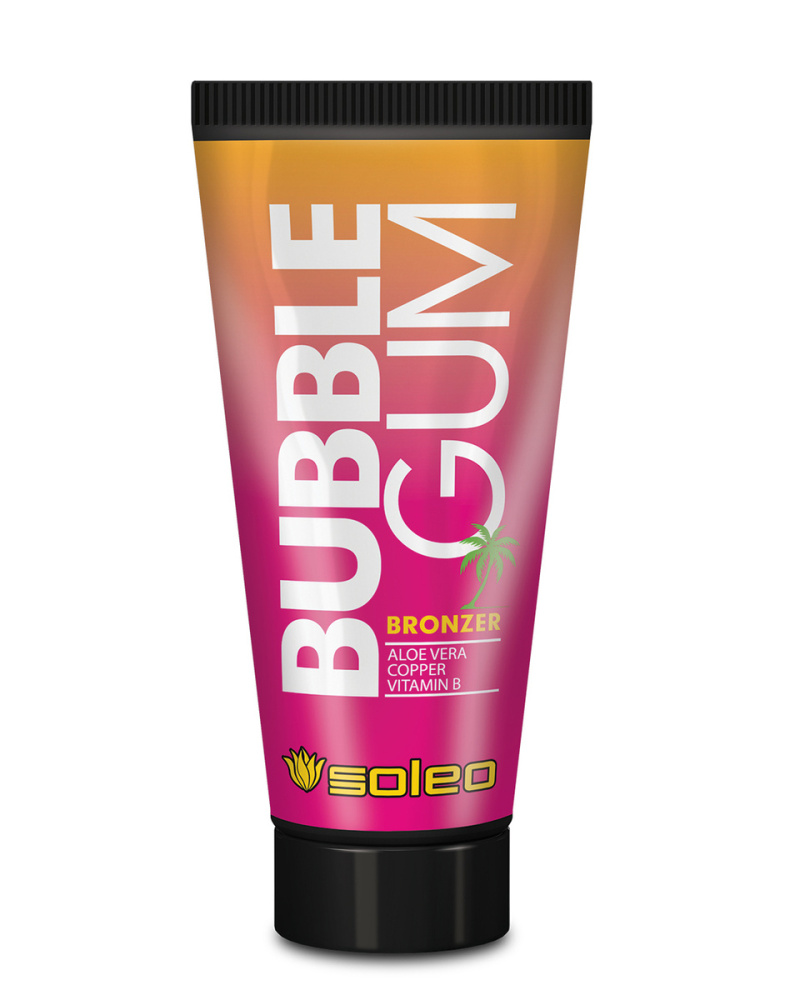 Soleo, Косметика для загара бронзатор-ускоритель BUBBLE GUM туба, 150 мл