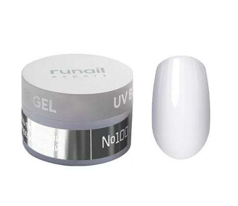 RUNAIL, Гель моделирующий UV BUILDER GEL Expert №100, 50 г Ч/З