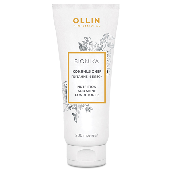 OLLIN, BIONIKA, Кондиционер " Питание и блеск", 200 мл 