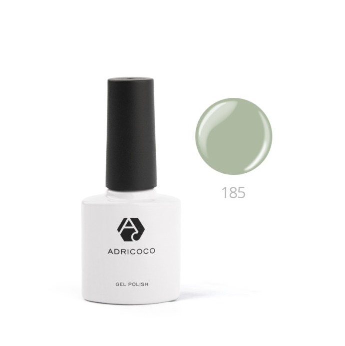 ADRICOCO, Цветной гель-лак №185 морская пена, 8 мл