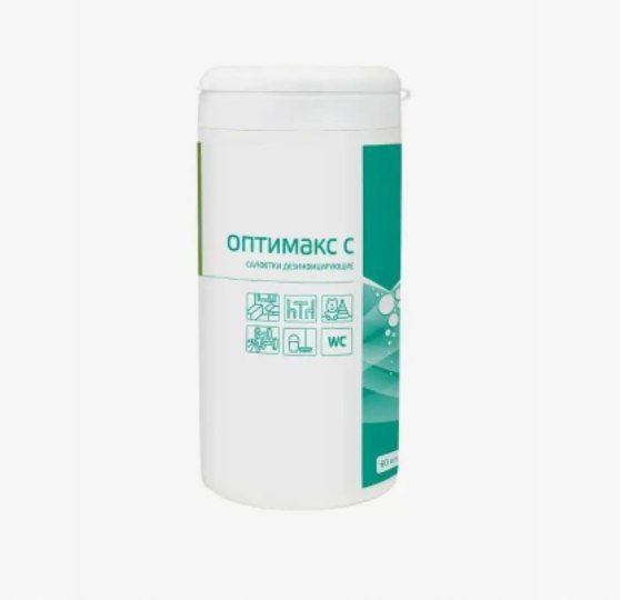 Оптимакс, Салфетки дезинфицирующие в тубе, 60 шт Ч/З