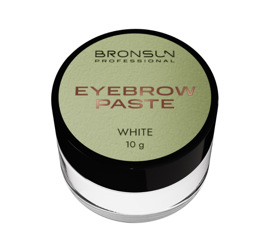 BRONSUN, Паста для бровей, белый цвет, 10 гр