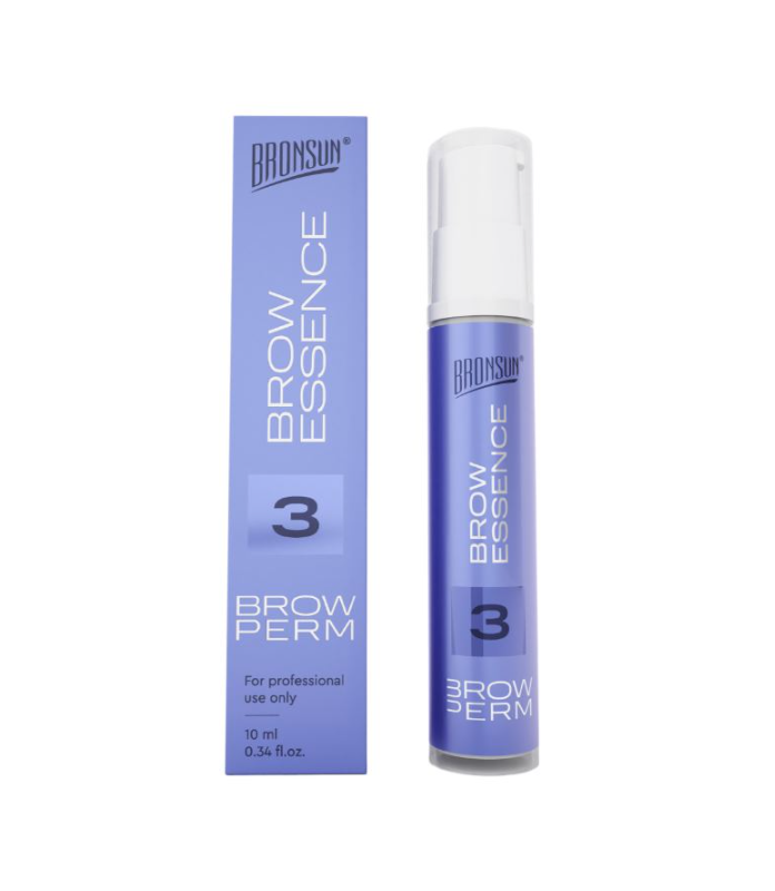 BRONSUN, Состав #3 для долговременной укладки бровей BROW ESSENCE, 10 мл
