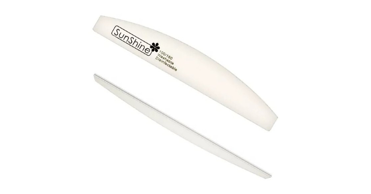 SunShine, Пилка белая "Банан", 100/180 грит, Китай