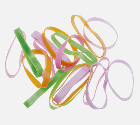 DEWAL, DBR19 Резинки для волос Beauty силикон, цветные, midi (25шт)