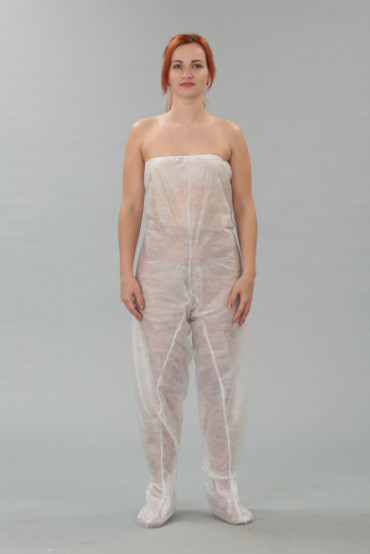 Брюки для прессотерапии DИOН, встроенные бахилы, р-р. 58-60, пл. 25г/м2, 1 шт/уп.