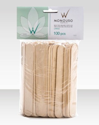 ItalWax, Шпатель деревянный большой, 60 шт
