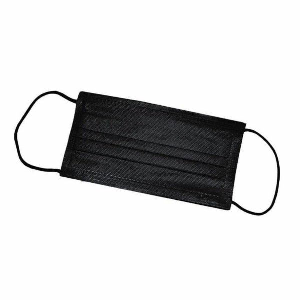 Маска 3-х слойная ЧЕРНАЯ, 50 шт