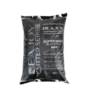 Beajoy, Воск пленочный "Glitter Black Sea", гранулы, 1000 гр