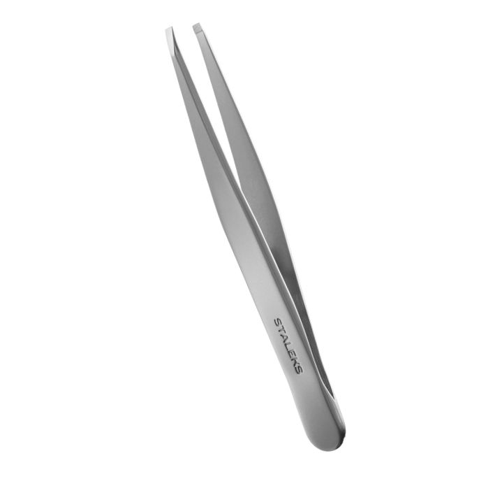 STALEKS BEAUTY&CARE, Пинцет для бровей TYPE 2 (узкие прямые кромки), TBC-10/2