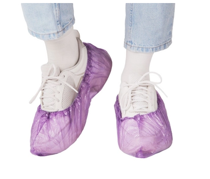 Elegreen, Бахилы медицинские одноразовые из ПНД-арт.ЭГЦФ-26/50 Фиолетовые 2,6 г, 50 пар