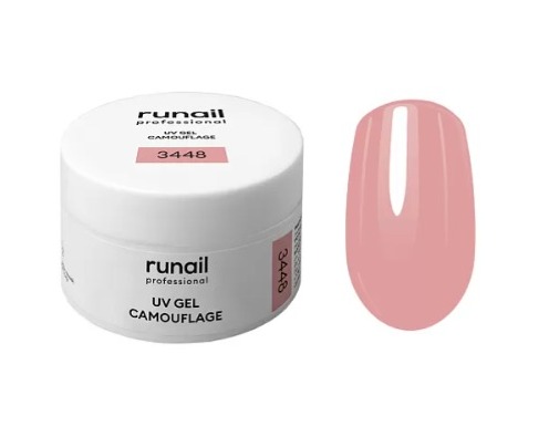 RUNAIL, Камуфлирующий УФ-гель (цвет: Нежный лепесток), 15 г №3448