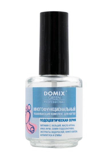 DOMIX GREEN, Многофункциональный ухаживающий комплекс для ногтей, 17 мл